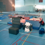 Occupation de la halle des sports par les tudiants le 13 octobre 2003 photo n3 